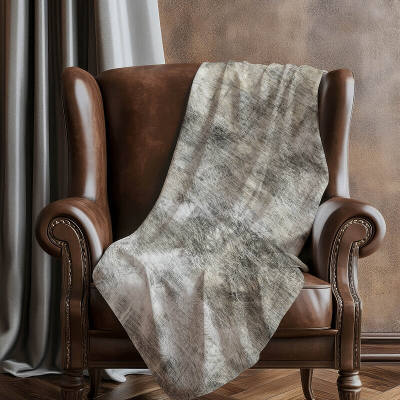Premium Machine Washable Abstract Modern Sherpa Throw Blanket