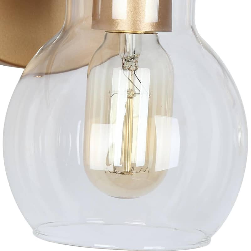 Modern 2/3/4/5-Light Bathroom Vanity Light Globe Glass Wall Sconce Minimalist Design