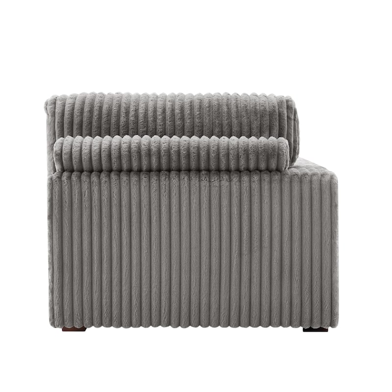 Oversized L-Shape Upholstered Chaise Lounge Sofa Couch