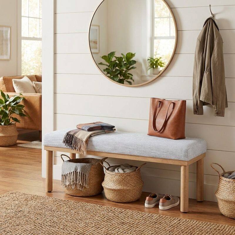 HomePop Oslo Upholstered Bench