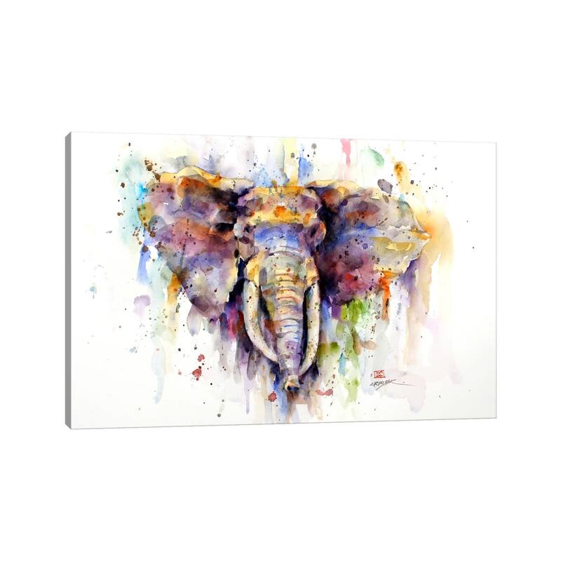 iCanvas "Elephant" by Dean Crouser Canvas Print