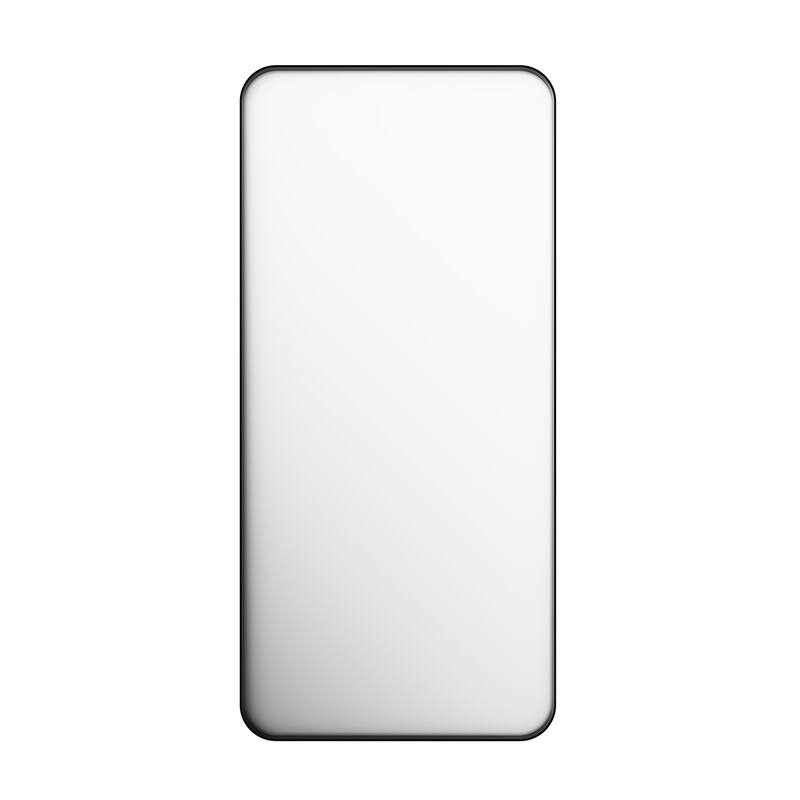 TOOLKISS Aluminum Alloy Round & Right Angle Frame Vanity Mirror - 55'' x 30'' - Round Corner Frame