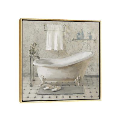 iCanvas "Victorian Bath III Neutral" by Danhui Nai Framed