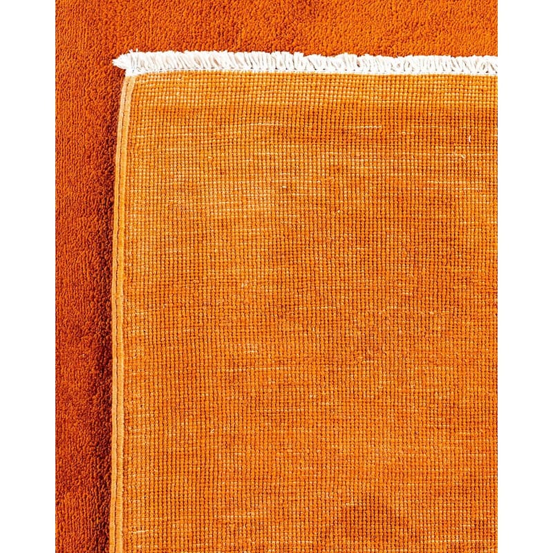 Vibrance, One-of-a-Kind Hand-Knotted Area Rug - Orange, 5' 1" x 7' 6" - 5' 1" x 7' 6"