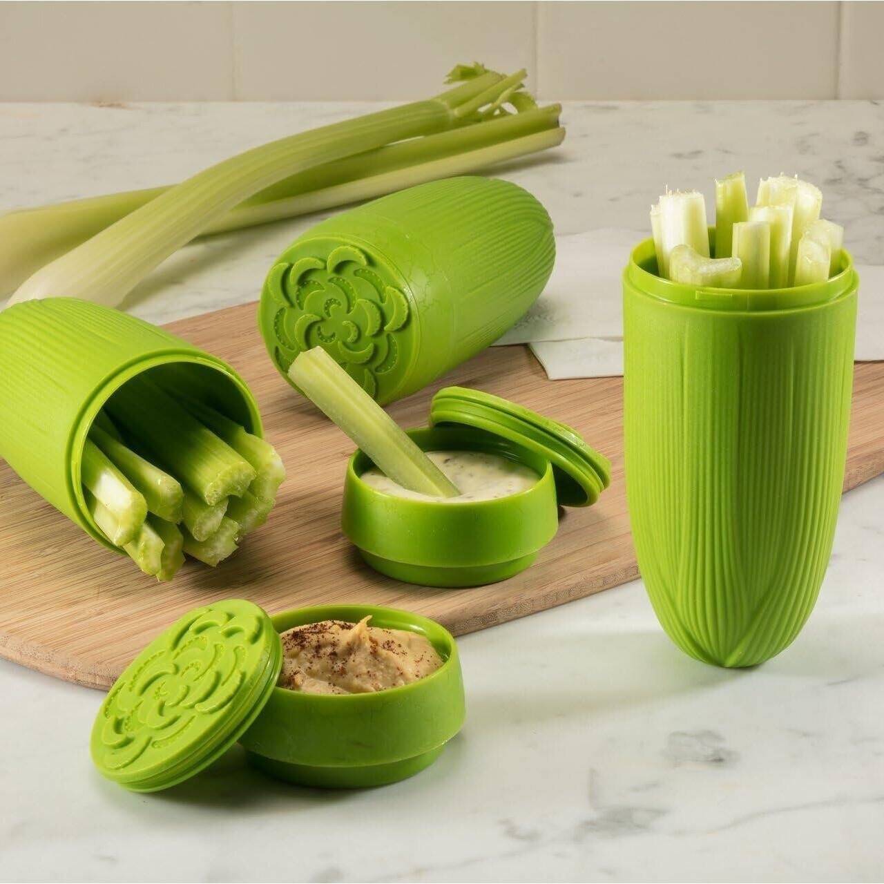 Celery & Dip ToGo Snack Container Green Bed Bath & Beyond 40135149