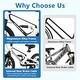 preview thumbnail 3 of 6, 16 Inch Magnesium Alloy Kids Bike with Adjustable Saddle and Height Handlebar - 45" x 21" x 25.5-28" (L x W x H)