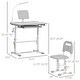 preview thumbnail 14 of 12, Kids Desk and Chair Set with Adjustable Tabletop, LED Light, Cup Holder, Drawer, and Pen Box, Ideal for Homework, Ages 6-12