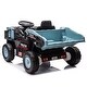 preview thumbnail 34 of 43, Kids 12V Ride-On Dump Truck with Parental Remote, Adjustable Speed, and USB Music 鈥 Blue
