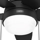 preview thumbnail 9 of 23, Hunter Lilliana Low Profile Ceiling Fan w/LED Light Kit, Pull Chain, Exclusive SureSpeed - Modern, Transitional