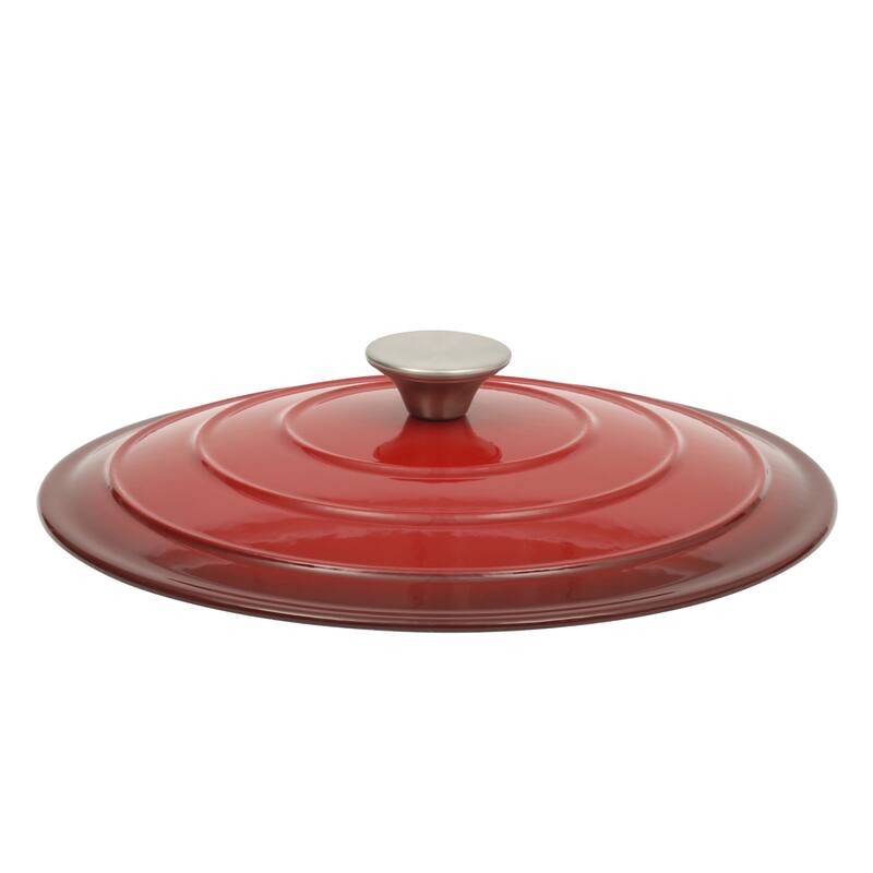 Gibson Home Enameled Cast Iron Dutch Oven Pot with Lid