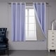preview thumbnail 40 of 95, Deconovo Faux Linen Total Blackout with Coating Curtains (2 Panel) 52W x 72L - Light Purple