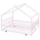 preview thumbnail 44 of 81, Metal house bed with trundle
