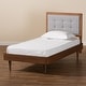 preview thumbnail 18 of 17, Greta Mid-Century Modern Twin Size Platform Bed