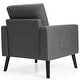 preview thumbnail 13 of 31, Costway Set of 2 Modern Tufted Accent Chair Linen Upholstered Armchair