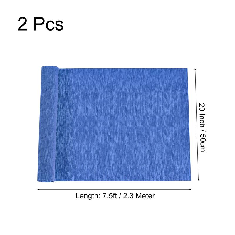 2pcs Crepe Paper Rolls DIY Decoration 7.5ft Long 20 Inch Wide