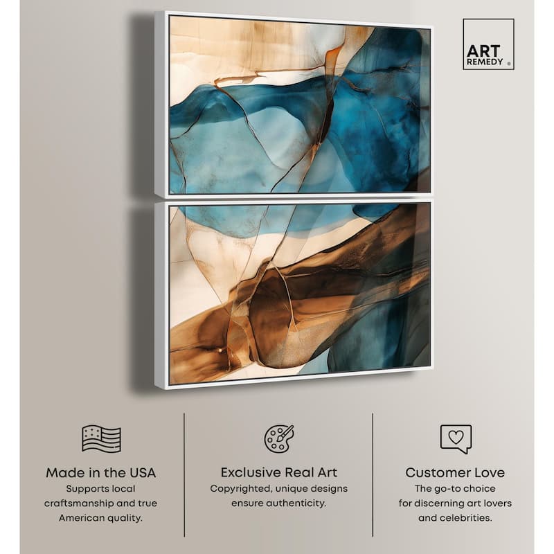 Glitch Aesthetic III Canvas Set of 2 by Art Remedy