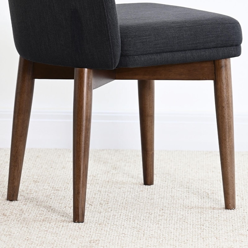 Modern Parsons Dining Chairs with Solid Wood Legs