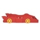 preview thumbnail 5 of 10, Twin Race Car Bed with Guardrails - Pinewood & MDF Construction