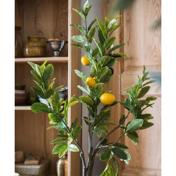 Shop Rusticreach Artificial Lemon Tree Overstock 27546854