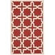 preview thumbnail 147 of 183, SAFAVIEH Handmade Cambridge Trudie Geometric Wool Rug 3' x 5' - Rust/Ivory - Rectangle