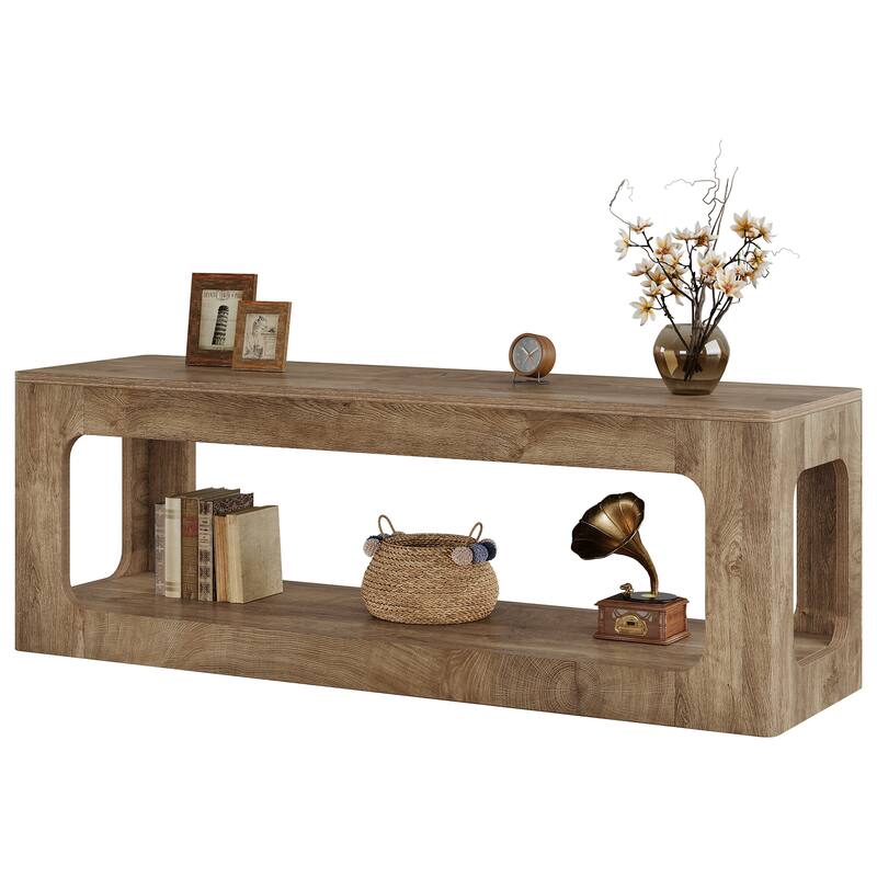 63" TV Stand with Storage, Entertainment Center Television Media Console Table for 55/60/65/75-Inch TVs Living Room Bedroom