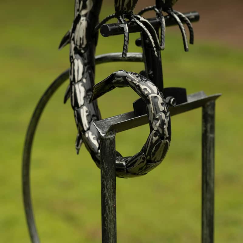 Iron Dragon Swing Stake with Tail Down "Moonfyre"