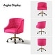 preview thumbnail 73 of 109, Modern Velvet Tufted Office Chair with Gold Metal Base by HULALA HOME