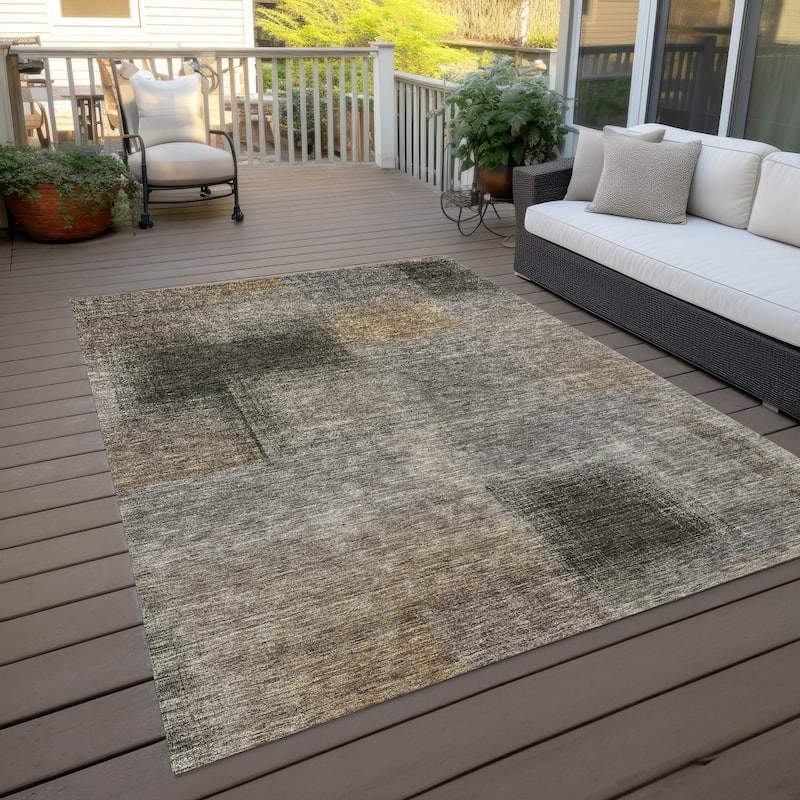 Machine Washable Indoor/ Outdoor Chantille Ombre Rug