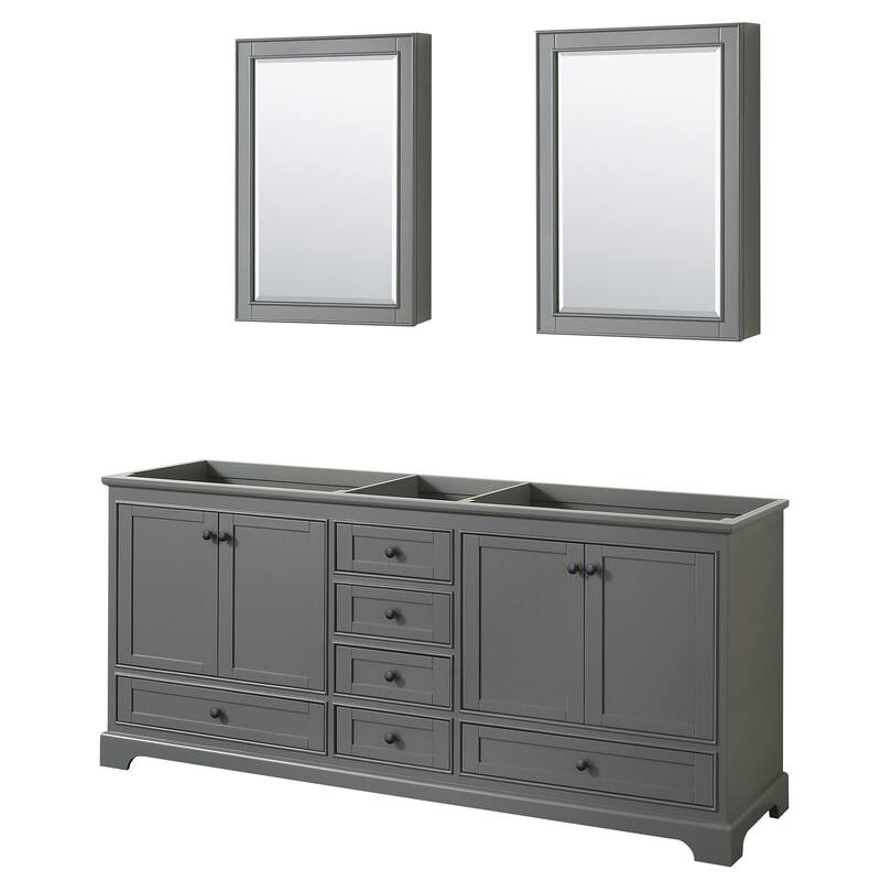 Wyndham Collection Deborah 79" Free Standing Double Wood Vanity