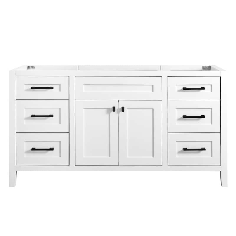 Nephelily 48" 60" 72" Bathoom Vanity Base Only, Easy-to-Install - 60 in. Base for Single Sink Top