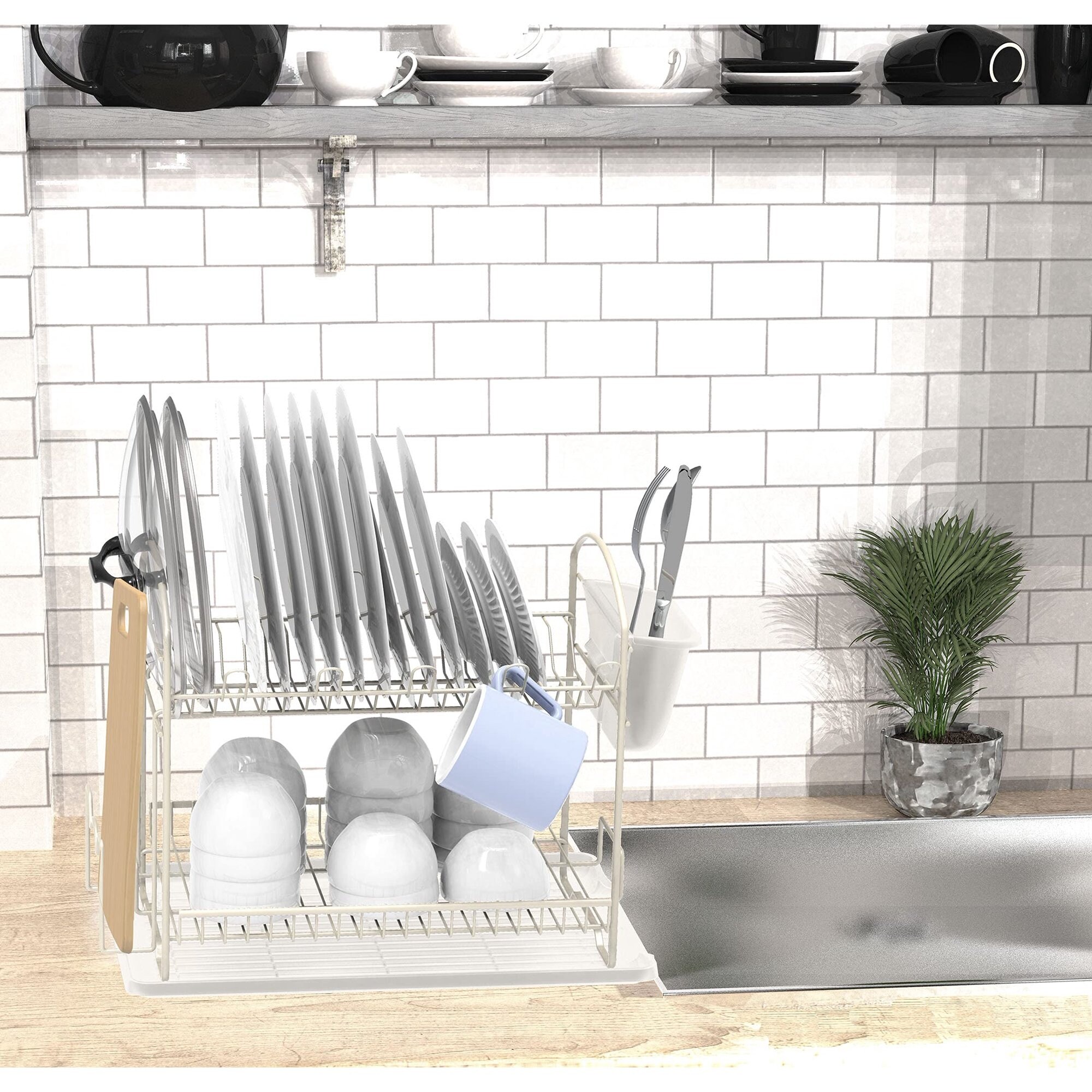 https://ak1.ostkcdn.com/images/products/is/images/direct/c02d91ce66855b66571f10dd0450a4a5d424867c/2-Tier-Dish-Rack-with-Drainboard%2C-White.jpg