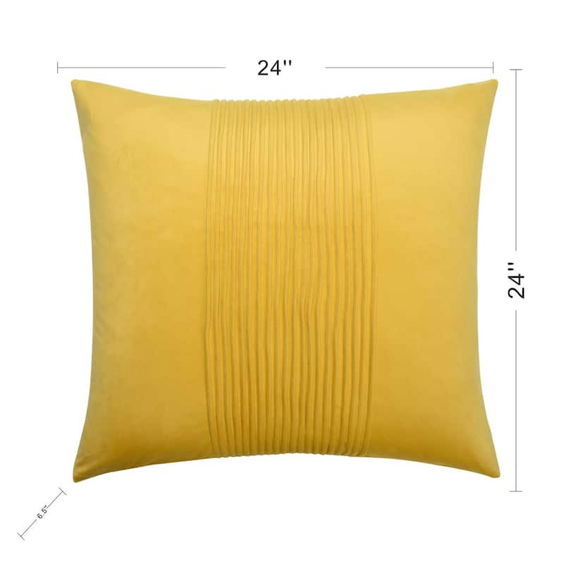 StyleCraft Dann Foley - Tuxedo - Velvet Tux Pleat Pillow