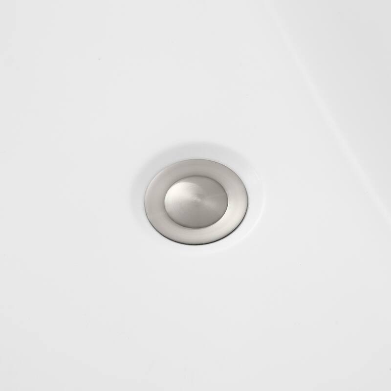 OVE Decors Ayago 59 in. Seamless White Acrylic Freestanding Oval Bathtub