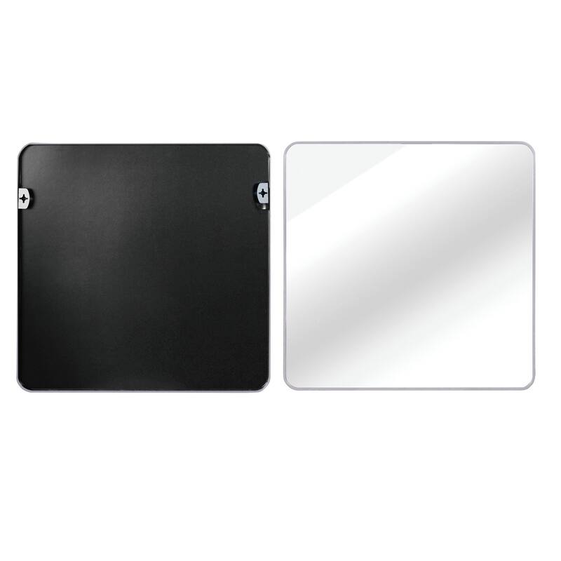 Inch Silver Metal Framed Rectangular Bathrrom Mirror for Wall.