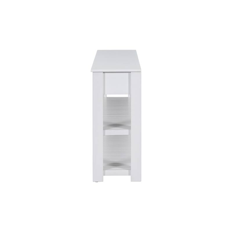 Entryway Console Table with 4 Drawers and 2 Shelves