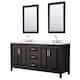 Option Dark Espresso / White Quartz Top / Polished Chrome
