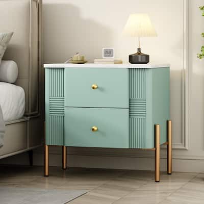 Christopher Knight Home- Alcott Engineered Wood Nightstand with 2 Storage Drawer