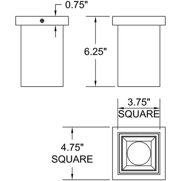 Access Lighting 50015LEDDLP I-Lite 4, 5" Wide LED Semi-Flush Ceiling
