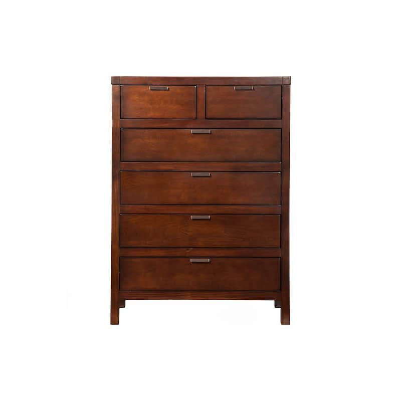 Carmel 6-Drawer Chest, Cappuccino