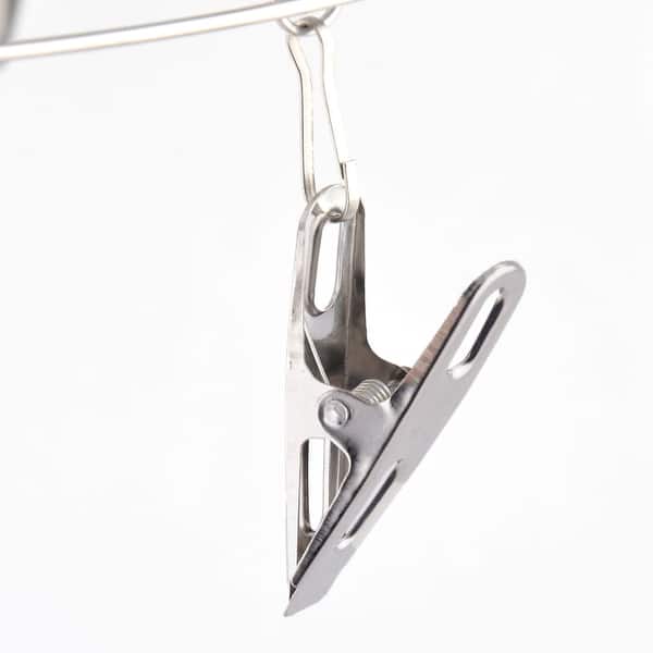 Shop Family Bathroom Stainless Steel 20 Clips Socks Clothes Hanger