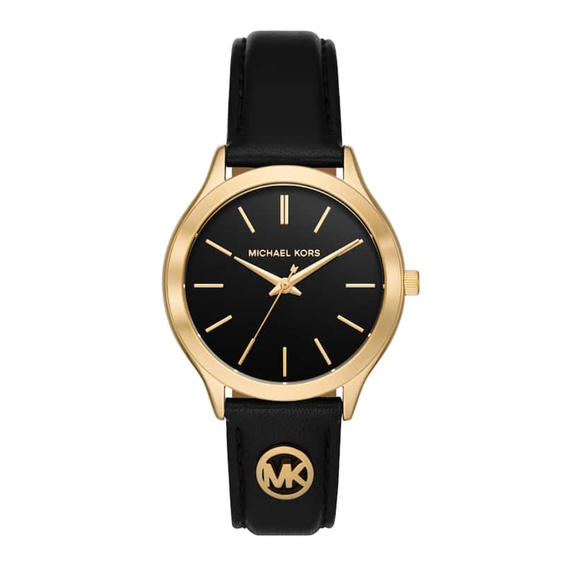 Michael Kors Women's Slim Runway Black Dial Watch - MK7553 - 6 (36)