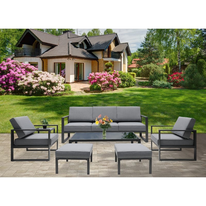 Royalcraft 7-Piece Aluminum Patio Conversation Set