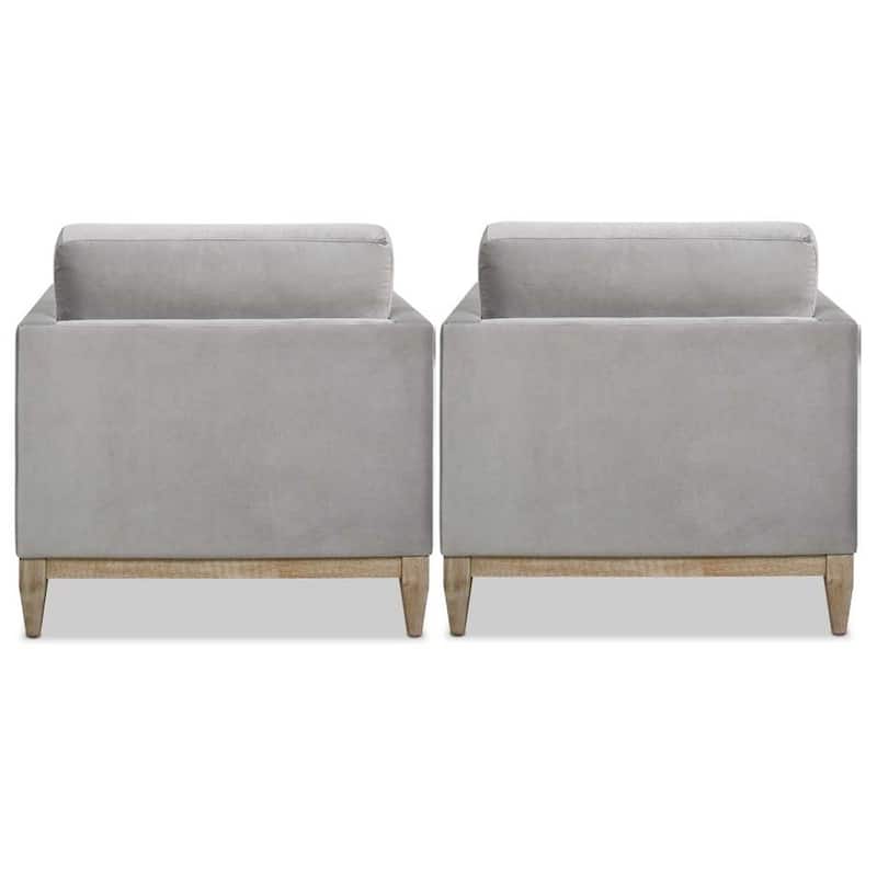 Knox 36" Modern Farmhouse Loose Pillow-Back Arm Chair