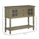 preview thumbnail 12 of 25, HOMCOM Vintage Console Table with 2 Drawers and Cabinets, Retro Sofa Table for Entryway, Living Room and Hallway