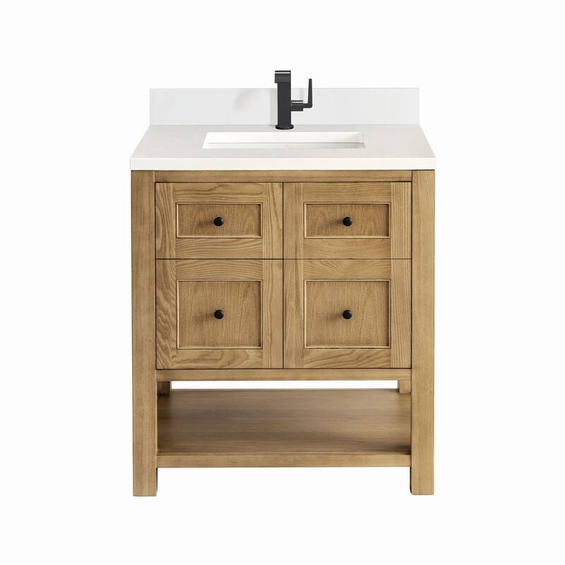 James Martin Vanities 330-V30-1WZ Breckenridge 30" Free Standing - Light Natural Oak - Oak Finish