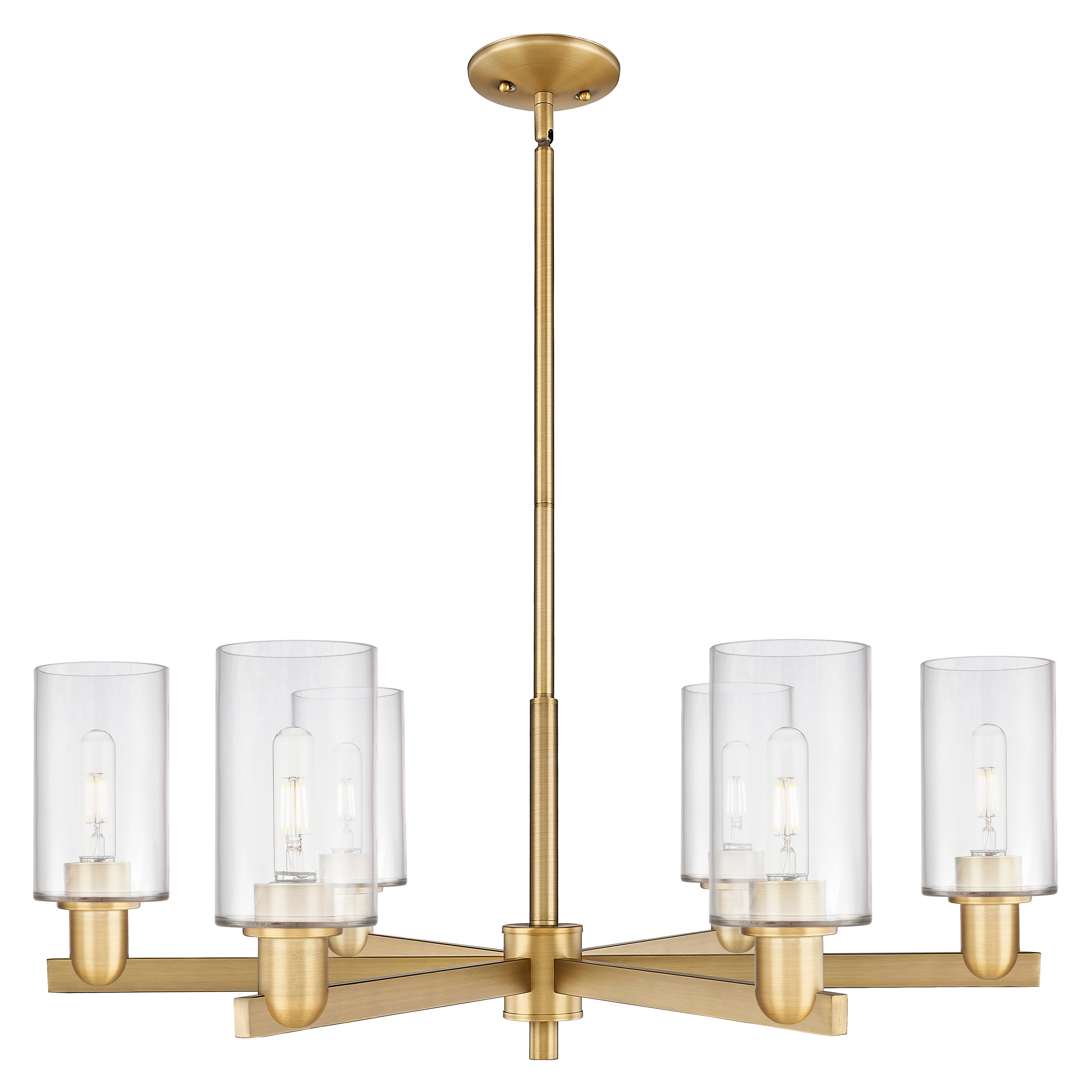 Innovations Lighting Endless Possibilities Arcadia - Clymer - 6 Light 34" Stem Hung Chandelier