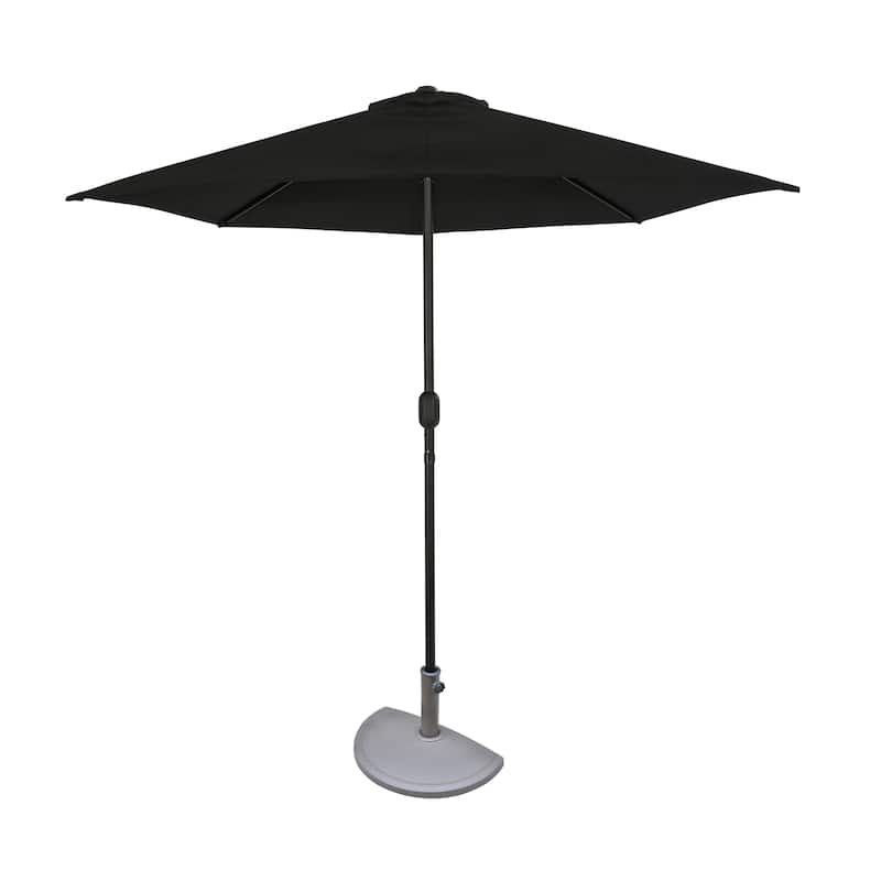 Island Umbrella Lanai 9-ft Half Umbrella With Polyester Canopy