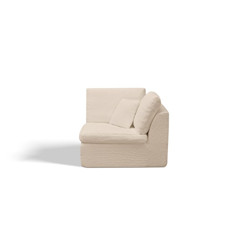 110" Modular L-Shape Cloud Sectional Sofa with Ottoman, 7 Pillows & Non-Slip Design