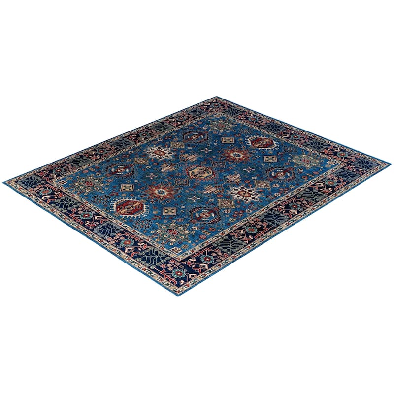 Serapi One-of-a-Kind Hand-Knotted Area Rug - Light Blue, 8' 0" x 9' 9" - 8' 0" x 9' 9"