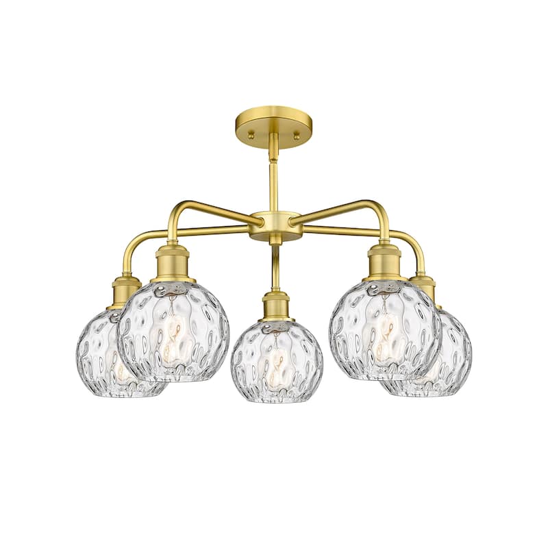 Innovations Lighting 516-5CR-15-24 Athens Water Glass Chandelier